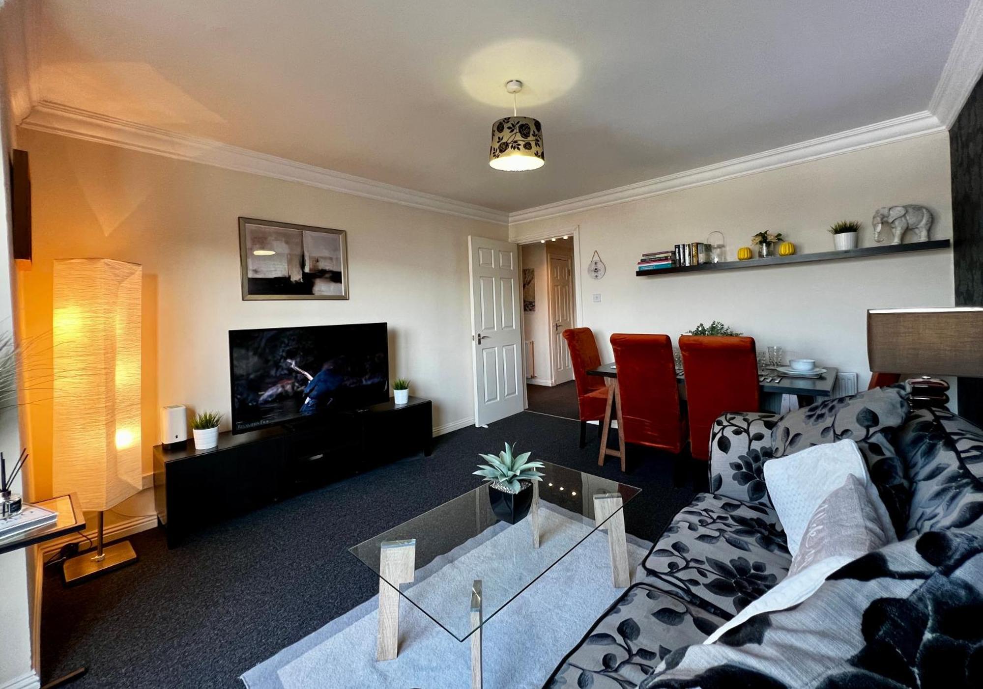 グラスゴーStylish Modern Flat With Juliet Balcony & Parkingアパートメント エクステリア 写真