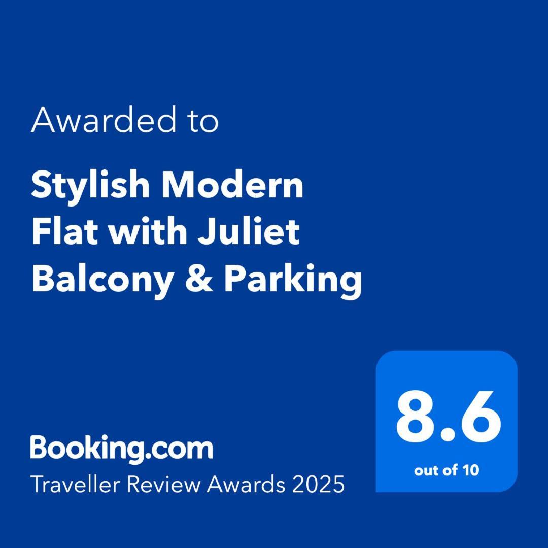 グラスゴーStylish Modern Flat With Juliet Balcony & Parkingアパートメント エクステリア 写真